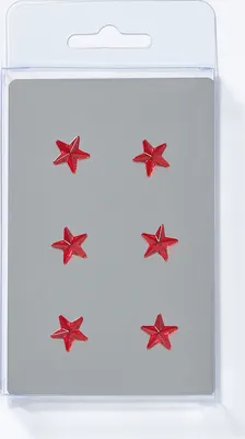 Produktbild von Magnete 6 Sterne rot