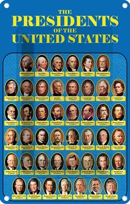 Produktbild von vianmo Blechschild 18x12 cm the presidents of United States Amerika USA