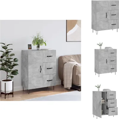 Immagine prodotto di vidaXL Credenza grigio cemento 69,5x34x90 cm in legno - Credenze