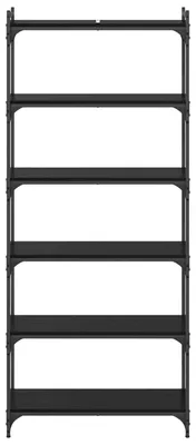 Zdjęcie produktu dla Półka na książki vidaXL, 6 półek, 80 x 30 x 188 cm, płyta wiórowa