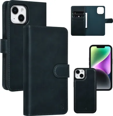 Immagine prodotto di UNIQ Accessory Custodia a libro per iPhone 14 e 13 - Portacarte - Blu