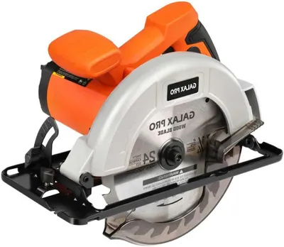Immagine prodotto di Sega circolare elettrica - Macchina per tagliare il legno - Lavorazione del legno di precisione - Angolo e profondità regolabili - Profondità massima: 62 mm - Grigio