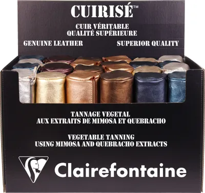 Zdjęcie produktu dla Clairefontaine Display 24 Schlamperm PerlmLeder st