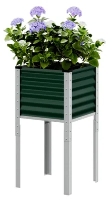 Produktbild von Pflanzkübel Hochbeet aus Metall für Garten und Terrasse 45x45x88 cm