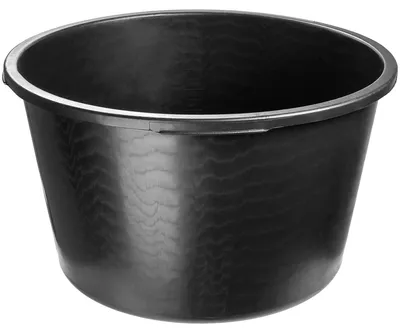 Image de Bac à mortier bac à ciment rond - 40 L - Bac en plastique recyclé avec poignées - Pour jardin et chantier