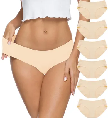Productafbeelding van Dames Onderbroek Naadloze Katoenen Briefs, Multipack van 6
