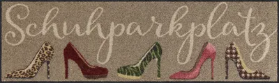Produktbild von Salonloewe Fußmatte Stiletto Parkplatz" taupe-bunt 30x100 cm"