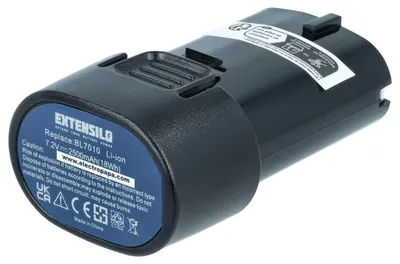 Produktbild von EXTENSILO Akku Ersatz für Makita BL7010, 194356-2, 194355-4 für Werkzeug, Staubsauger (2500 mAh, Li-Ion, 7,2 V)