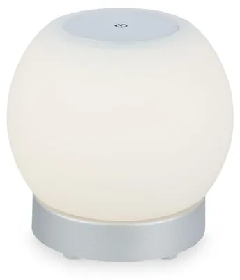 Zdjęcie produktu dla Lampa stołowa LED, akumulatorowa, z możliwością regulacji jasności, bezprzewodowa, szklana
