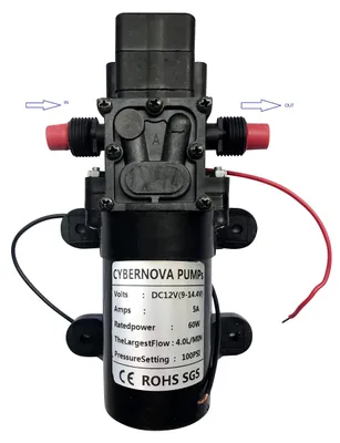 12V Membranpumpe 100PSI 4L/min Frischwasser mit Druckschalter