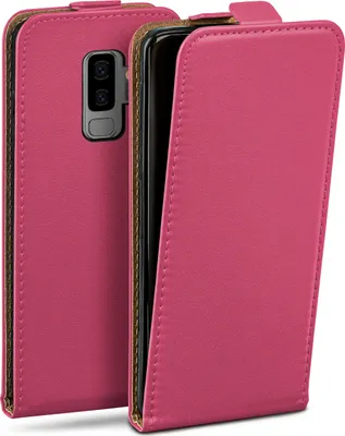 Produktbild von moex® Flip Case kompatibel mit Samsung Galaxy S9 Plus - Hülle mit 360 Grad Schutz, Pink