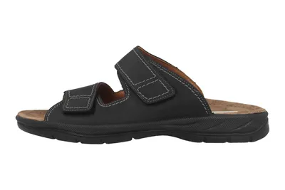 Produktbild von Jomos Herren Echtleder Pantolette 'Tornado' schwarz, Herren:43 EU