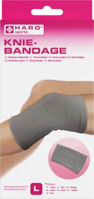 Image de HARO10057 Bandage sportif HARO "Genou", taille : L, gris