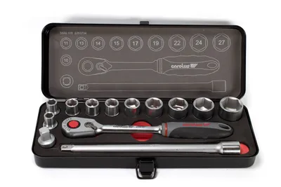 Produktbild von Carolus SLIM SIXTY Steckschlüssel-Satz 1/2", 12-tlg, 5500100