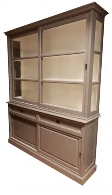 Immagine prodotto di Grande mobile shabby chic in stile country con 2 ante e 2 cassetti, mobile buffet - Mobile sala da pranzo