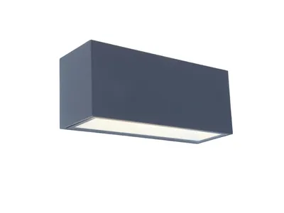 Image de Applique d'extérieur LED GEMINI anthracite et blanc 42 W, blanc neutre 3300 lm, aluminium, dimensions : 10,8 x 12 x 30 cm, IP54, Lutec