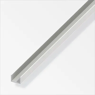 Produktbild von alfer U-Profil 2 m, 10 x 12 x 1 mm PVC (Kunststoff) glatt weiss