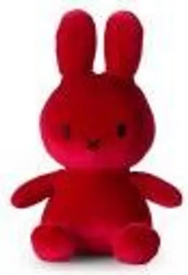 Obrázok produktu pre Miffy zamat jahodová červená - 23 cm