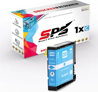 Produktbild von Druckerpatrone kompatibel zu Canon PGI-2500XLC/ 9265B001 Cyan