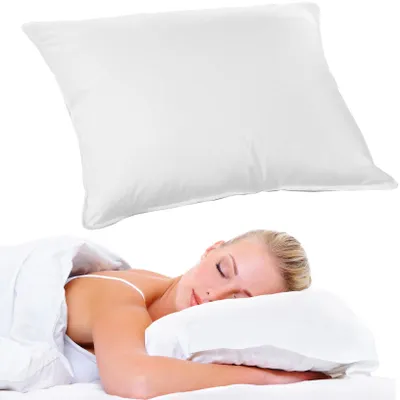 Image de AMW Coussin duvet plumes coton doux 70x80 cm pour dormir