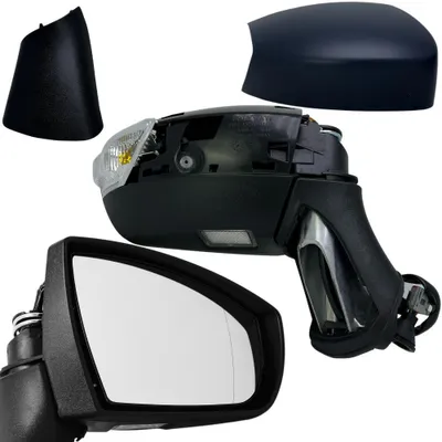 Produktbild von BILMAX Außenspiegel Ersatz für Ford Kuga I 2008-2012 Elektrisch Verstellbar, Manuell Einklappbar, Blinker, Pfützenlampe, Grundiert, 7 Pin Rechts