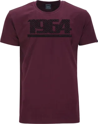 Produktbild von Übergrößen T-Shirt Graphic Number schwarz AHORN SPORTSWEAR Maroon Red 3XL