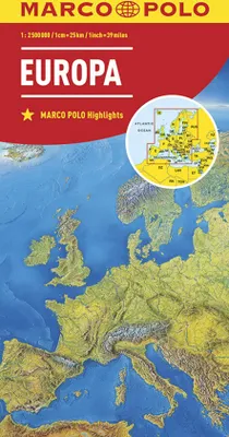 Produktbild von MARCO POLO Länderkarte Europa, physisch 1:2 500 000