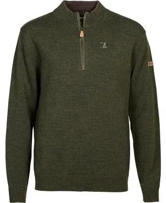 Productafbeelding van Islande bestikte trui voor heren, met een reliëfmotief (khaki), maat 4XL