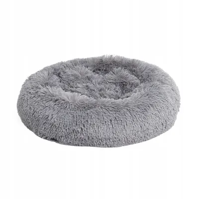 Obrázok produktu pre SLEEPING SOFA Mačacia posteľ Donut Round Fluffy Plush s okrajom PABLO Grey L