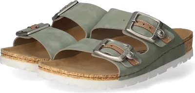 Produktbild von Rieker Dollaro Damenschuhe Sandalen Bequem Pantolette Grün Freizeit