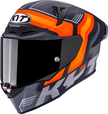 Productafbeelding van KYT R1R Carbon Accelerator helm, carbon/oranje, maat M (57/58)