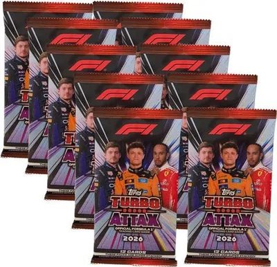 Produktbild von Topps Turbo Attax 2026 – 10 Booster Bundle mit 60 Karten