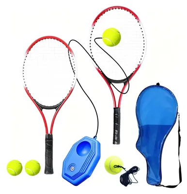 Produktbild von Tennis-Trainingsset mit Rückschlagvorrichtung und Bällen