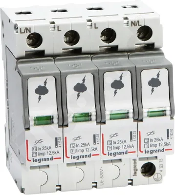Produktbild von Überspannungsableiter T1+T2 12,5/60 4P Legrand 412273