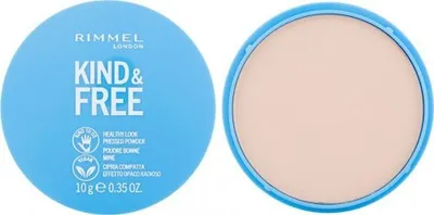 Produktbild von Rimmel Kind & Free, Jeder Hauttyp, Fair, Beige, Hülle, Gepresstes Puder, Matte, Natürlich/Natur
