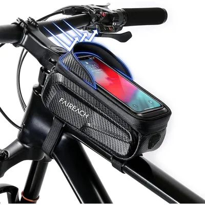 Productafbeelding van Fietsbagage, waterdicht, zwart - model "Rahmentasche" (framebag)