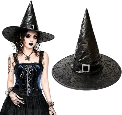 Obrázek produktu pro Černá čarodějnická krabička, doplněk kostýmu na Halloween, 1 kus, pro ženy
