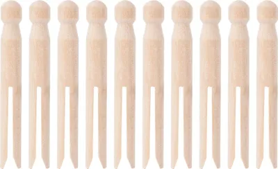 Produktbild von 10 Stück Holzspulen Stickerei Kreuzstichfaden Wolle Wickelaufbewahrungsstangen Nähzubehör