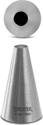 Immagine prodotto di Städter Fine Line Lochtülle Groß, Spritztülle, Garniertülle, Backzubehör, Edelstahl, 9 mm, 226098
