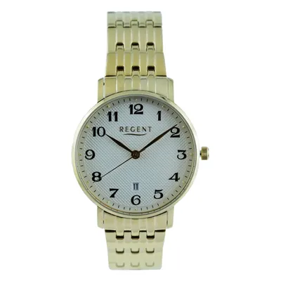 Produktbild von Regent Armbanduhr Herren Metall Analog Uhr hellgold Metallarmband UR1012510