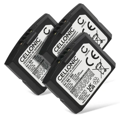 Immagine prodotto di CELLONIC 3x Batteria per Headset / Auricolare / Cuffie Compatibile con Sennheiser RI 840 (Set 840 TV), RR 4200, RI 830 (Set 830 TV), BA 300 – (150mAh, 3.7V)
