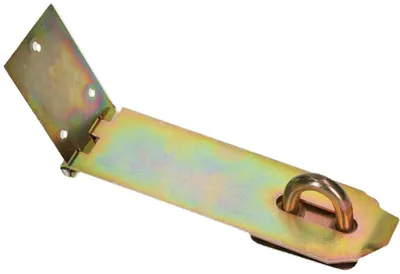 Productafbeelding van KOTARBAU Overschal 3 verschillende maten geel verzinkt overloopscharnieren poortband beveiliging deurslot pantsergrendel veiligheidsoverval 170 mm Gold/Verzinkt