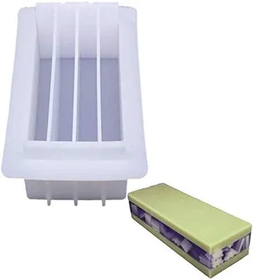 Immagine prodotto di Stampo in silicone per pane e sapone con divisorio, 20,3 cm