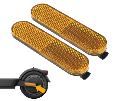 Produktbild von 1 Paar Reflektoren Hinterradgabel für Xiaomi 5 5 Pro 5 Max E-Scooter Gelb