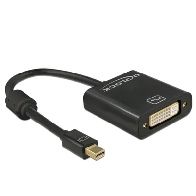 Produktbild von DeLOCK 62605, 0,2 m, Mini DisplayPort, DVI-I, Männlich, Weiblich, Gold