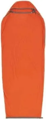 Produktbild von Reactor Fleece Sleeping Bag Liner - Mummy w/ Drawcord Compact rot - picante red