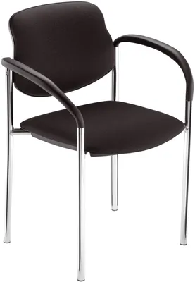 Produktbild von Nowy Styl WCS08-002Z-AACC11 Besucherstuhl STYL4L-ARM-CRC - inkl. Armlehnen schwarz