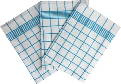 Zdjęcie produktu dla Ściereczka Negativ Egipska bawełna 50x70 cm biała/turkusowa 3 szt.