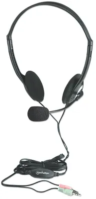 Produktbild von Manhattan Stereoheadset On-Ear 2x3,5mm