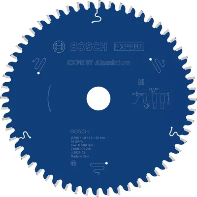 Image de Lame de scie circulaire Bosch EXPERT pour aluminium, 165 x 20 mm, Z56